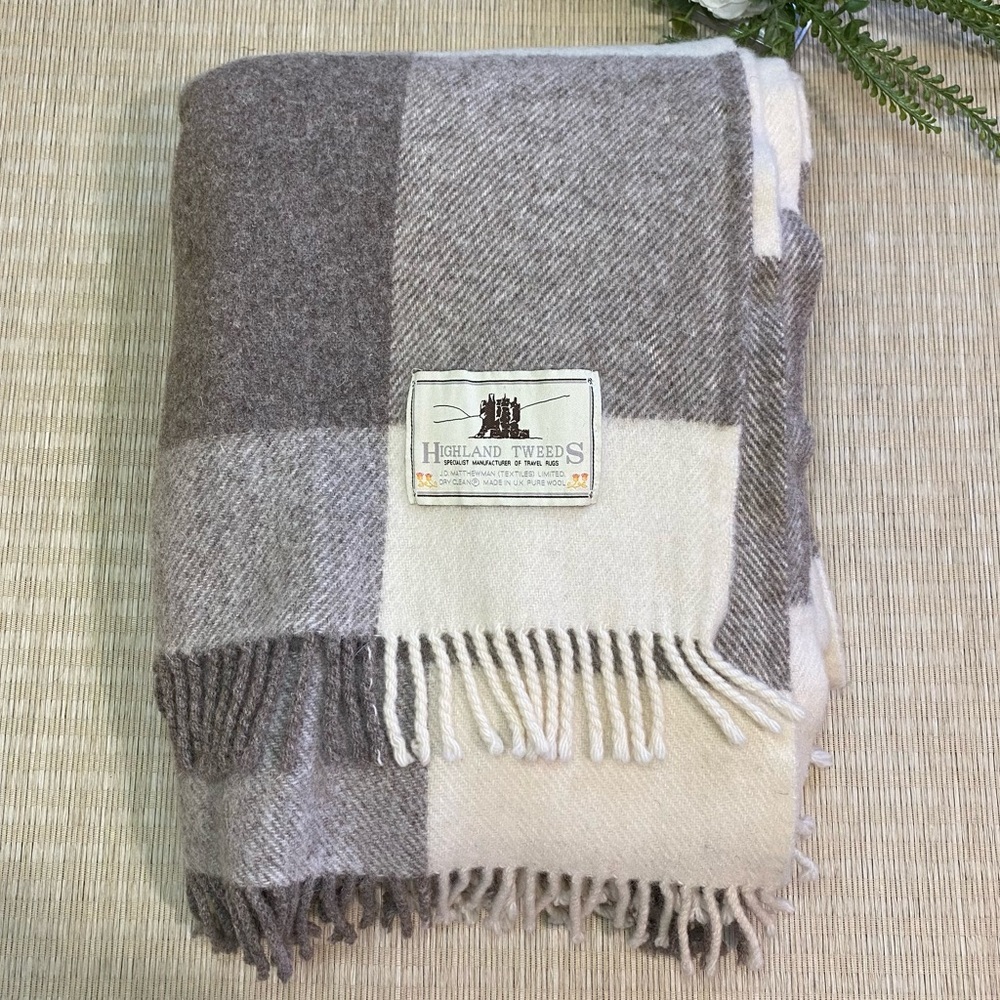 Highland Tweeds UK Plaid Pure Wool Sofa Throw